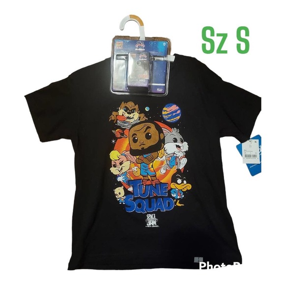 COPY - Space Jam tshirt and LeBron funko pocket POP! - Picture 1 of 2